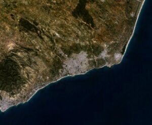 Image satellite de Nabeul