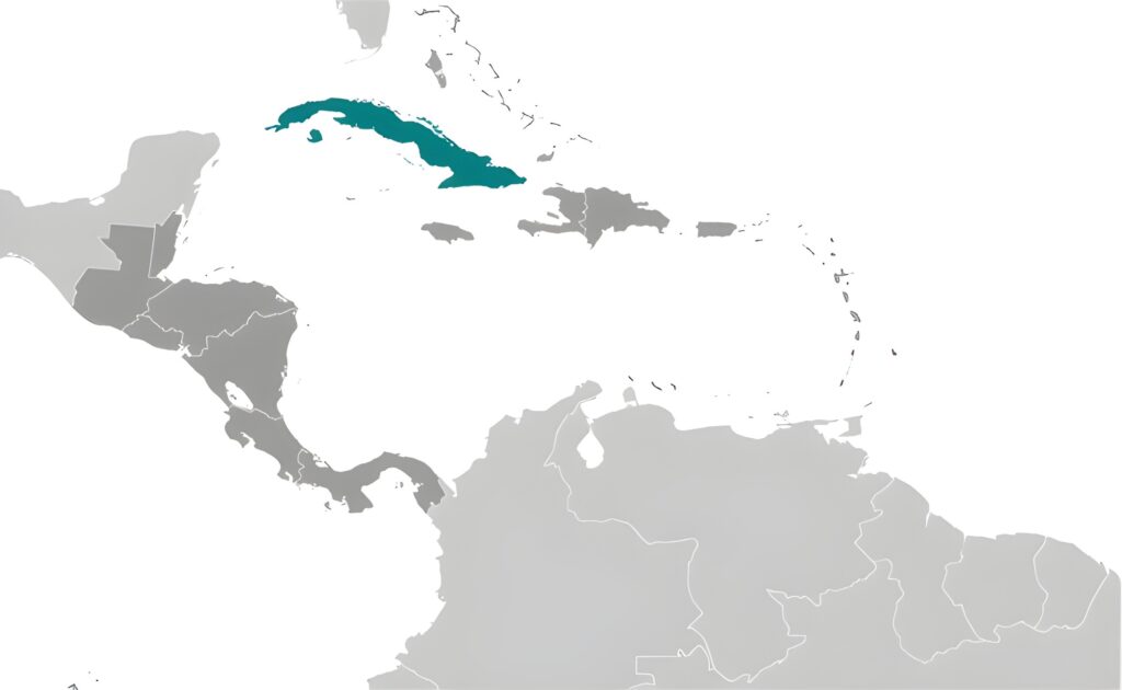Carte de localisation de Cuba