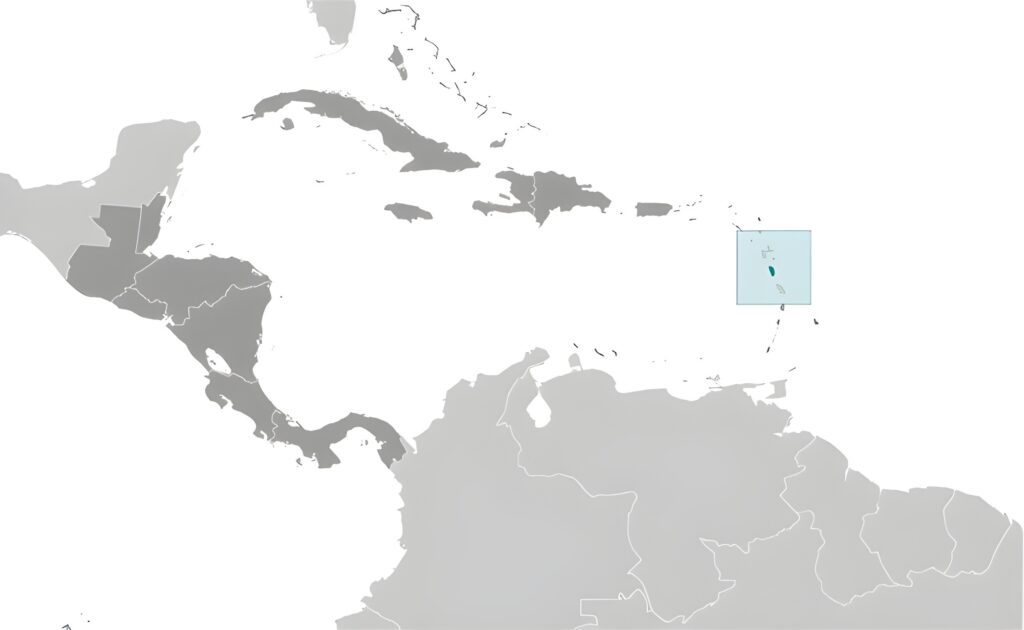 Carte de localisation de la Dominique