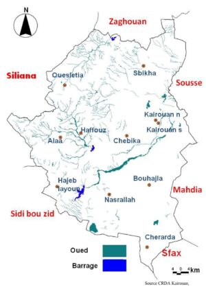 Hydrographie du gouvernorat de Kairouan