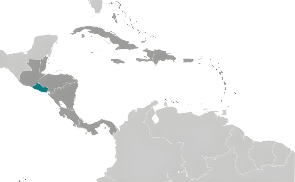 Carte de localisation du Salvador