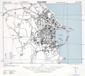 Plan de la ville de Sousse de 1943