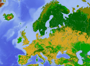 Carte de l’occupation des sols en Europe