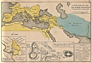 Carte de l'expansion de Rome au Ier siècle av. J.-C.
