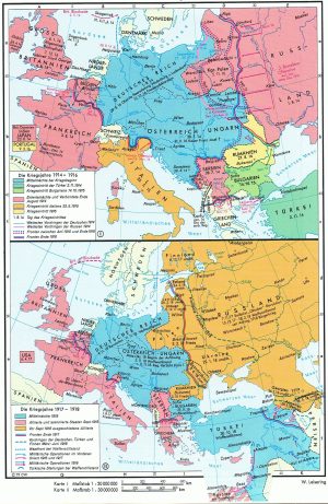 Cartes de la Première Guerre mondiale 1914-1918