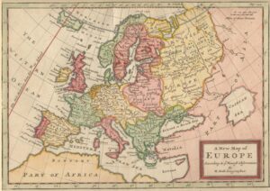 Carte de l’Europe 1721