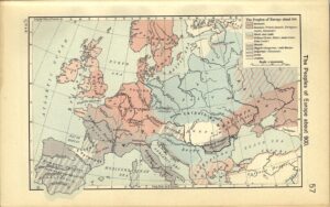 Carte des peuples d'Europe vers 900.