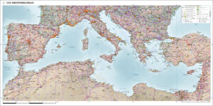 Carte de la mer Méditerranée