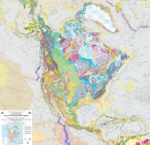 Carte géologique de l’Amérique du Nord