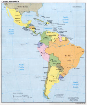 Carte de l’Amérique latine