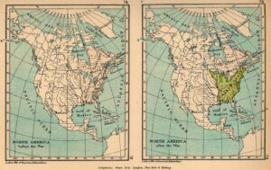 Cartes de l’Amérique du Nord en 1775 et 1783