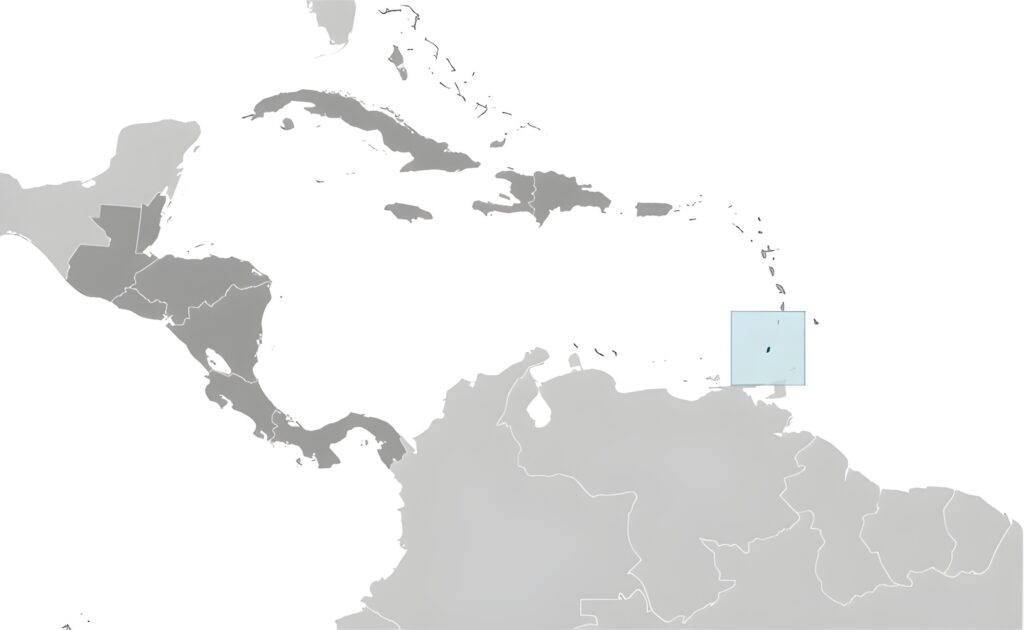 Carte de localisation de la Grenade
