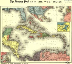 Les Caraïbes et l’Amérique centrale en 1898