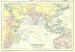 Carte de l'océan Indien 1912.