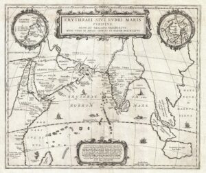 Carte navale de l'océan Indien 1658.