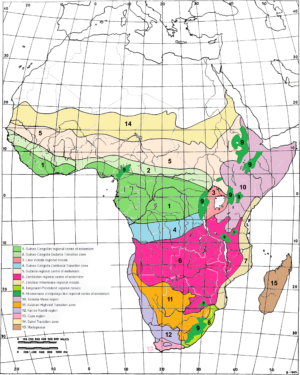 Cartes de l’écozone afrotropicale