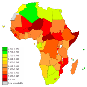 Pays africains par indice de développement humain