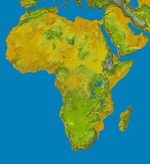 Image en relief ombré de couleur de l’Afrique