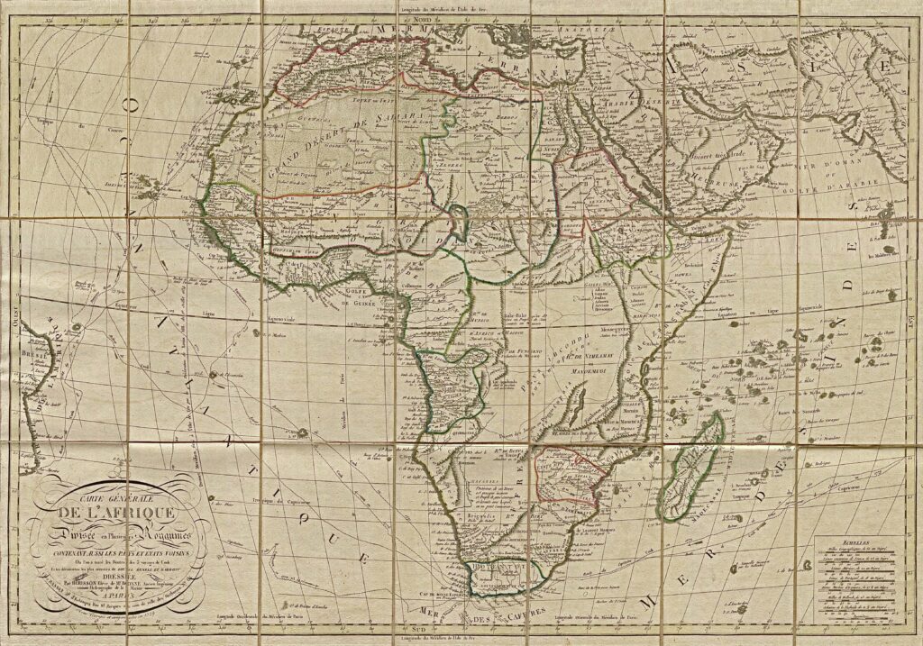 Carte générale de l'Afrique 1829.