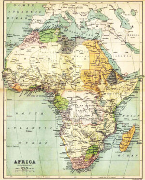 Carte de l’Afrique 1885