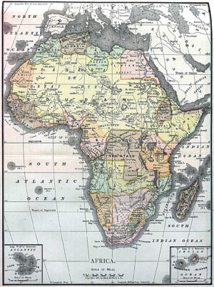 Carte de l’Afrique en 1890