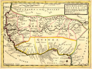 Nigritie et la Guinée avec les établissements européens 1729