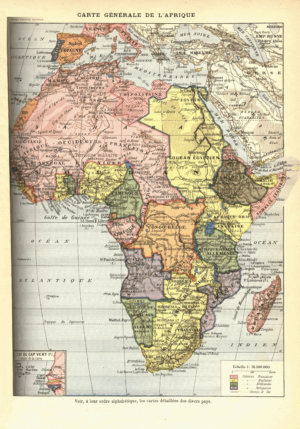 Carte générale de l’Afrique 1898