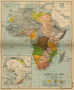 Carte de l’Afrique en 1910