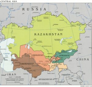 Carte de l’Asie centrale