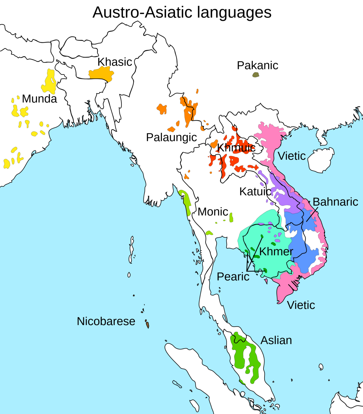 Quelles sont les langues en Asie