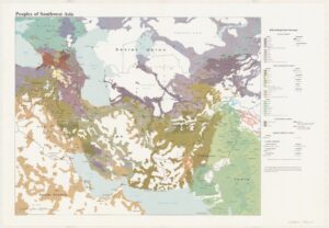 Carte ethnolinguistique de l'Asie du Sud-Ouest.