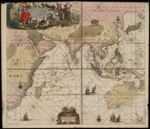 Carte des Indes orientales de 1689.