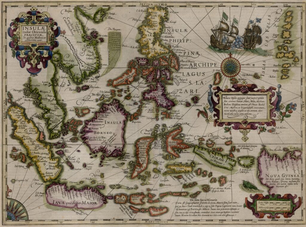 Carte des Indes orientales de 1623.