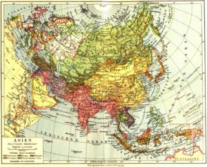 Carte de l’Asie de 1932