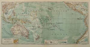 Carte de l’Océanie de 1884