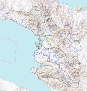 Carte physique du département de l'Artibonite.