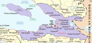 Carte du département de l’Ouest, Haïti