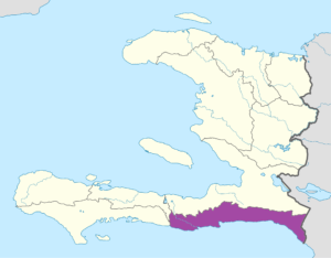 Carte de localisation département du Sud-Est.