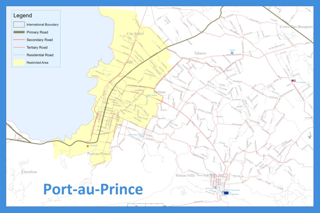 Carte de Port-au-Prince.