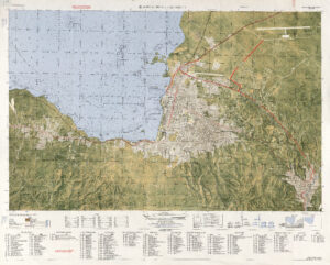 Carte de Port-au-Prince et des environs en 1967.