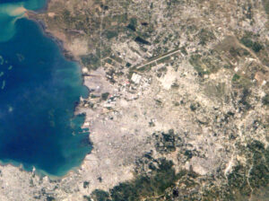 Image satellite de Port-au-Prince.