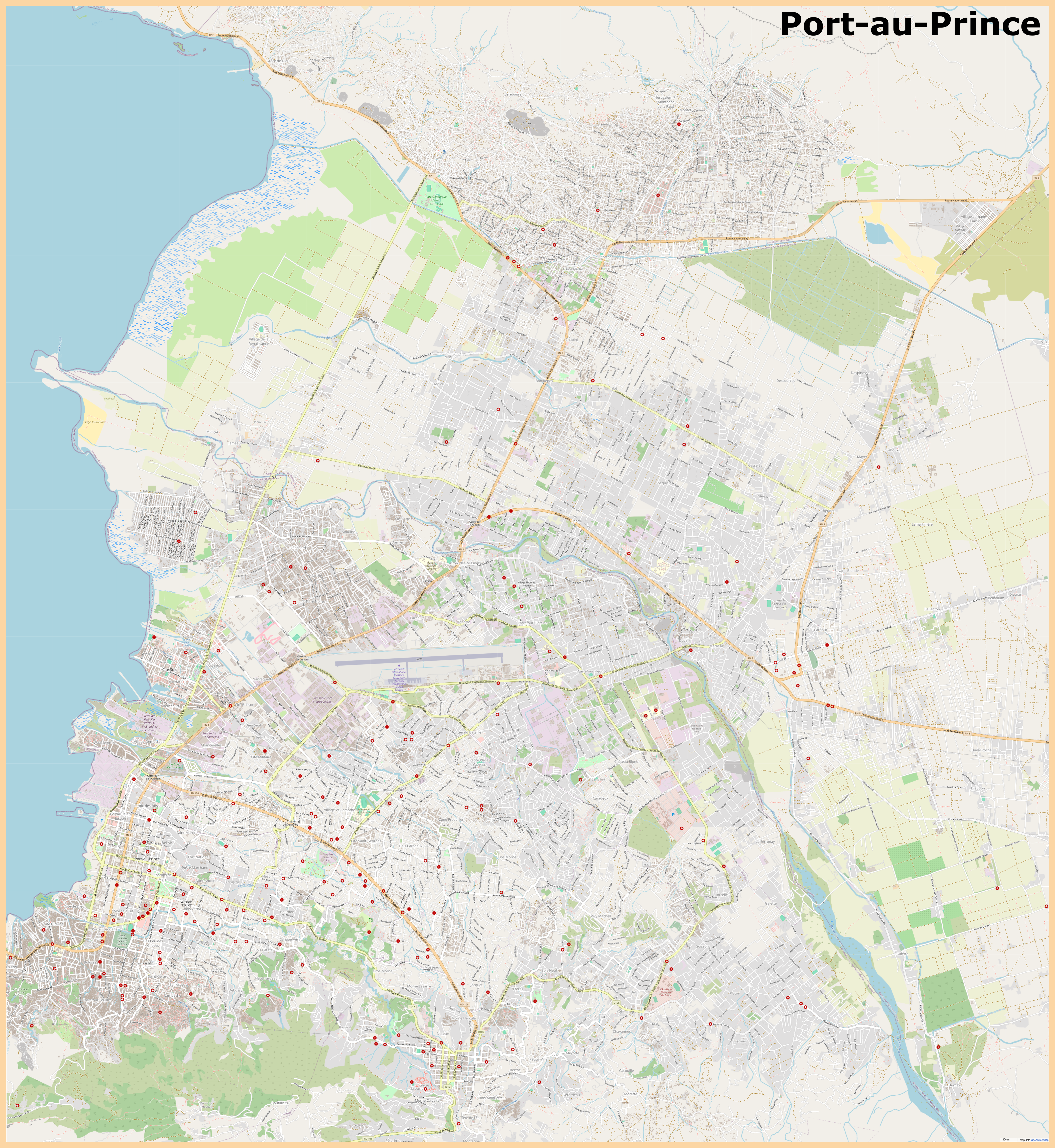 Carte de Port-au-Prince