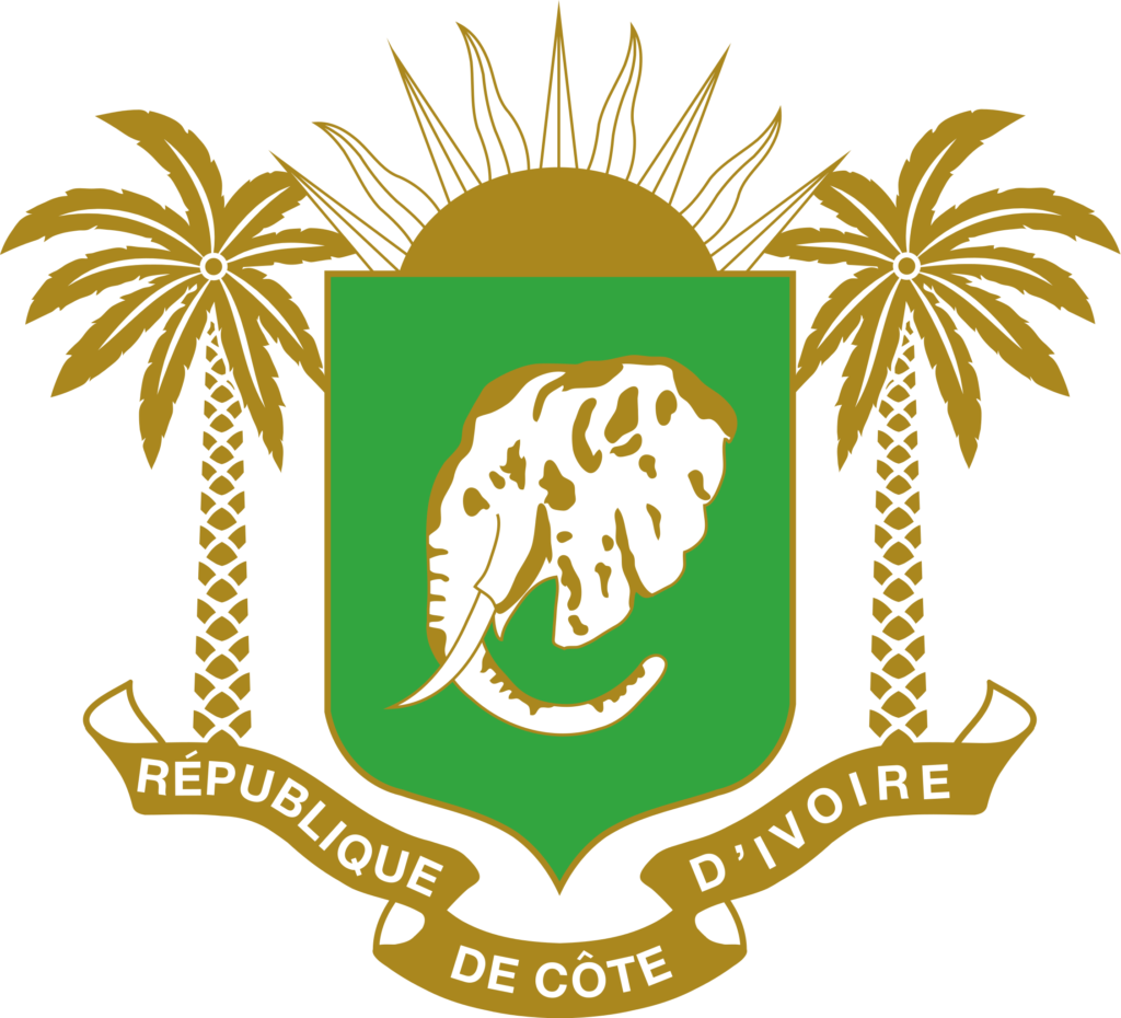 Armoiries de la Côte d'Ivoire.