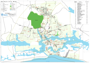 Carte d’Abidjan
