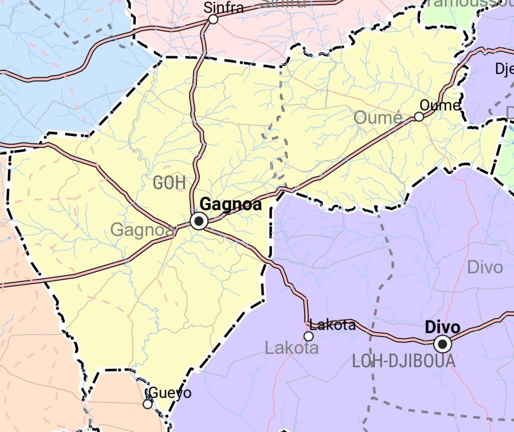 Carte de la région du Gôh.