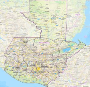 Carte du Guatemala