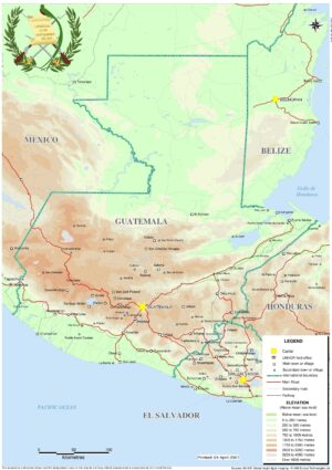 Carte du Guatemala