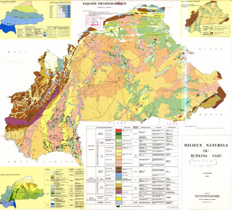 Carte Physique Du Burkina Faso