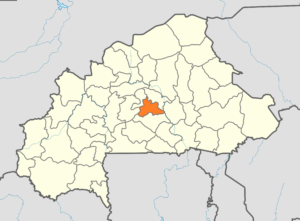Carte de localisation de la province du Kadiogo au Burkina Faso.
