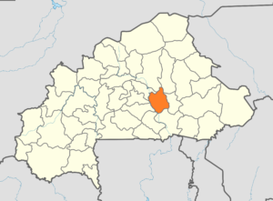 Carte de localisation de la province du Ganzourgou au Burkina Faso.